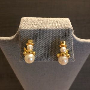 Snowman Christmas Earrings